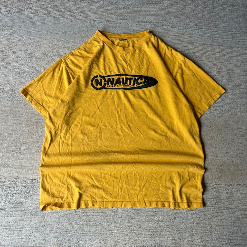 Vintage 2000s Y2K Nautica Jeans Company Graphic T-Shirt
